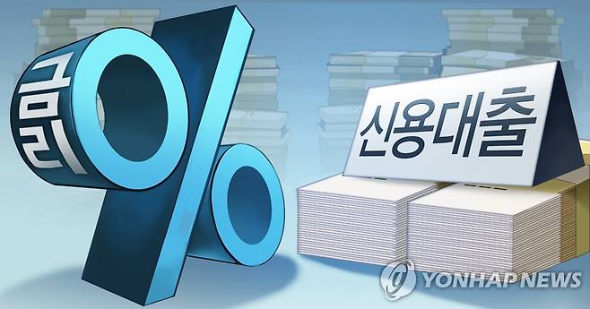 신용대출 금리 (PG) [장현경 제작] 일러스트