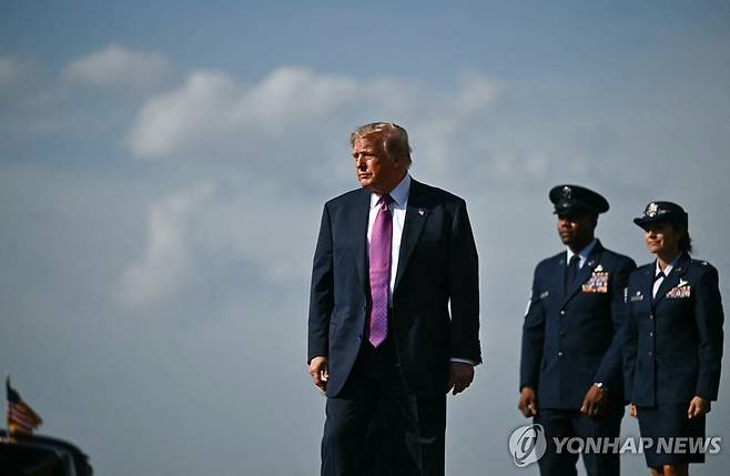 도널드 트럼프 미국 대통령 [AFP=연합뉴스. 재판매 및 DB 금지]