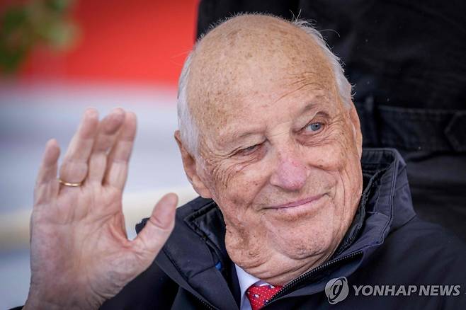89세를 일기로 별세한 하랄 5세 노르웨이 국왕 [AFP 연합뉴스. 재판매 및 DB 금지]