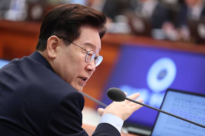 이재명 대통령, 국무회의 발언 [연합뉴스]