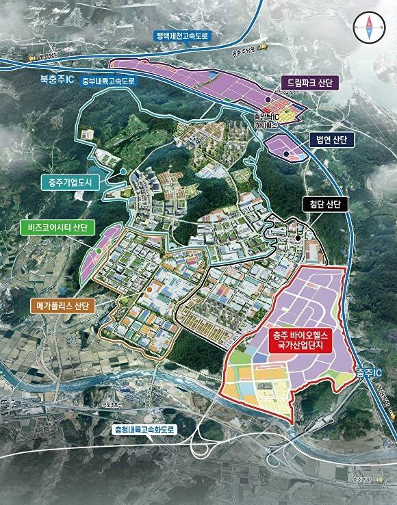 충주 바이오헬스 국가산업단지 위치도. [사진=충북도]