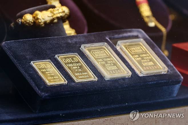 골드바 [연합뉴스 자료사진. 재판매 및 DB 금지]