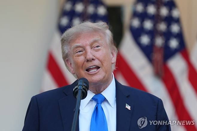 트럼프 대통령 [AP=연합뉴스. 재판매 및 DB 금지]