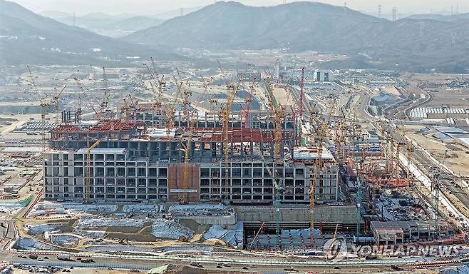 용인반도체클러스터 일반산업단지 공사현장 [연합뉴스 자료사진]