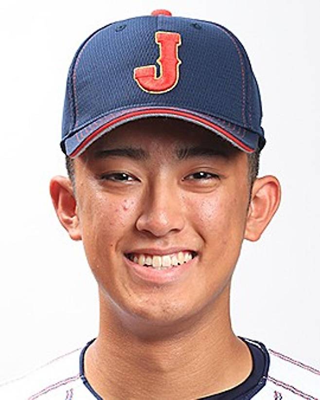 출처:사무라이 재팬 공식 홈페이지 / 일본 U-18 야구대표팀 오다 쇼키의 공식 프로필 사진