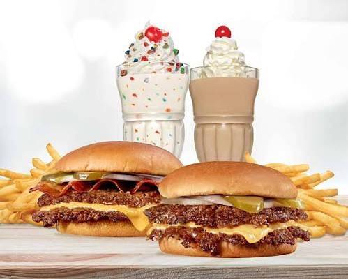 미국 햄버거 체인 스테이크앤셰이크(Steak ’n Shake) 메뉴. 사진 우버이츠