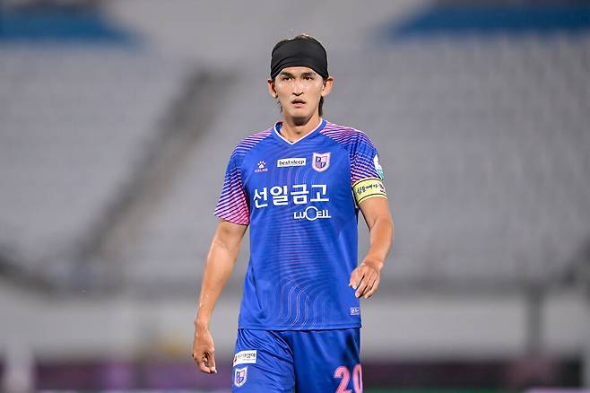파주 프런티어 FC 주장 홍정운. 파주 프런티어 FC 제공