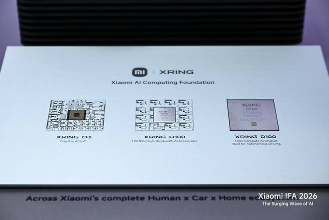 샤오미의 자체 개발 칩 ‘XRING O3’ [샤오미 제공]
