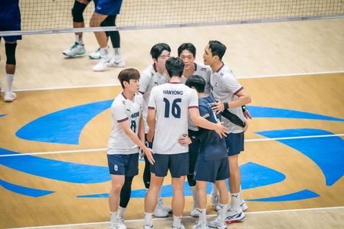 태국에 패한 남자 배구대표팀 [아시아배구연맹 제공. 재판매 및 DB 금지]