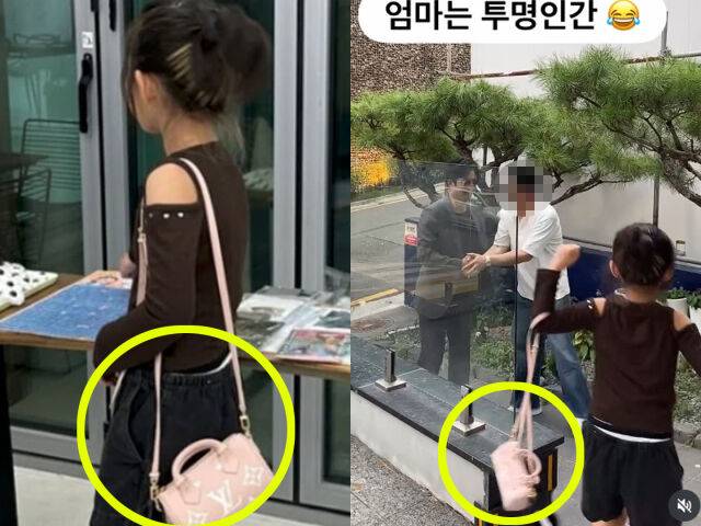 정준호 딸이 명품 가방을 들고 있다. / 이하정 소셜미디어