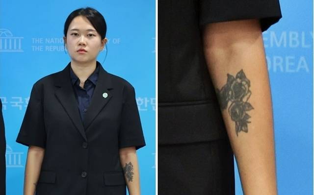 김진서 기본소득당 부대변인이 7일 여의도 국회 소통관에서 기본소득당 재정 및 인사 운영 관련 의혹에 대한 반박 기자회견을 마친 뒤 기자들의 질문에 답하고 있다. 2026.9.7 뉴시스