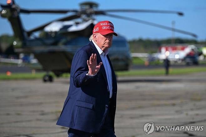 도널드 트럼프 미국 대통령 [AFP=연합뉴스. 재판매 및 DB 금지]