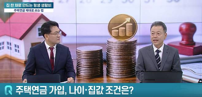 [사진=어쨌든 경제 캡쳐] 유재술 한국주택금융공사 세종지사 상담실장(사진 우측)이 9월 4일 '어쨌든 경제' 방송에 출연해 유은길 앵커(사진 좌측)의 질문에 답변을 하고 있다.