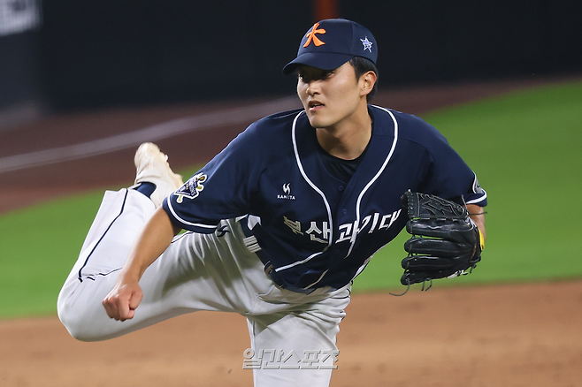 2026 고교·대학 야구올스타전에 참가한 부산과학기술대학교 곽병진. 한국대학스포츠협의회(KUSF) 기자단 20기 황지민