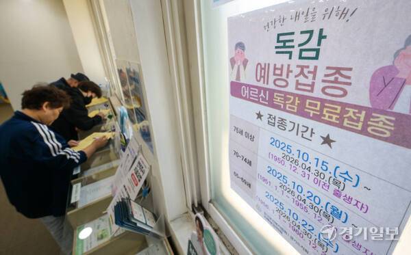 도내 한 보건소에서 독감예방접종이 진행되고 있다. 경기일보DB