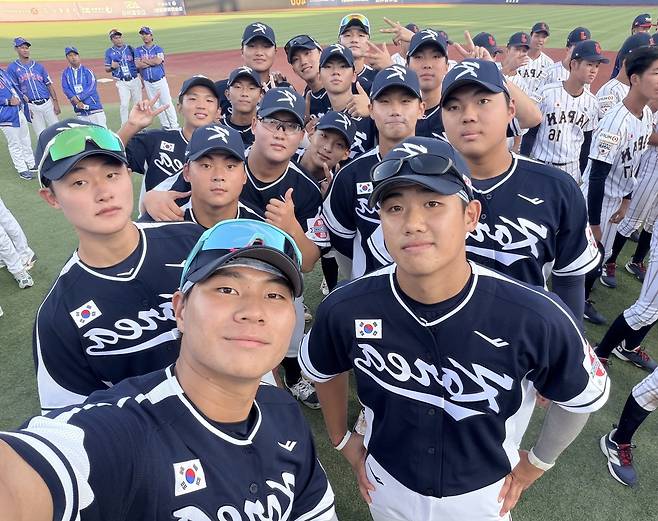 U-18 아시아청소년야구선수권대회 출전한 한국 대표팀  [대한야구소프트볼협회 제공. 재판매 및 DB 금지]
