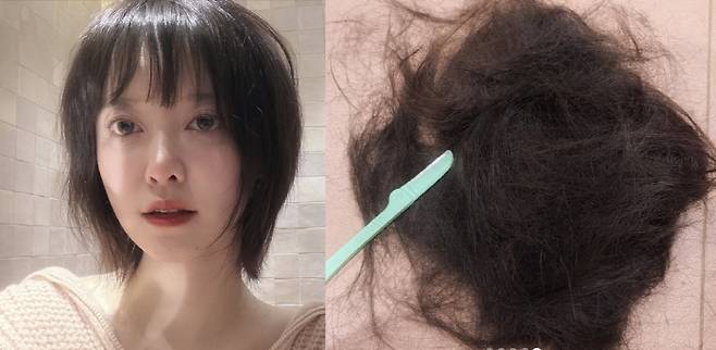 Actress Ku Hye-sun has revealed her recent transformation, showing off a bold short haircut after cutting her own hair.On the 13th, Ku Hye-sun posted several photos on her social media with the caption, I messed up. By myself.The photos capture Ku Hye-suns new short hairstyle. Notably, she revealed that she had cut her hair herself by showing a pile of hair on the floor and an eyebrow razor, stating, I messed up by myself.Ku Hye-sun then captured her changed appearance on camera. She then displayed a faint smile, appearing satisfied. Her neatly styled hair, which is hard to believe she cut it herself, particularly catches the eye.Above all, Ku Hye-sun effortlessly pulled off the significantly shorter hairstyle, boasting her unchanging beauty. Although she has moved away from long hair to a chic short cut, her signature innocent charm remains intact.Meanwhile, Ku Hye-sun has expanded her horizons in various fields, including acting, film directing, writing, and painting. Recently, he has been expanding his career into business by showcasing products he personally invented and patented.