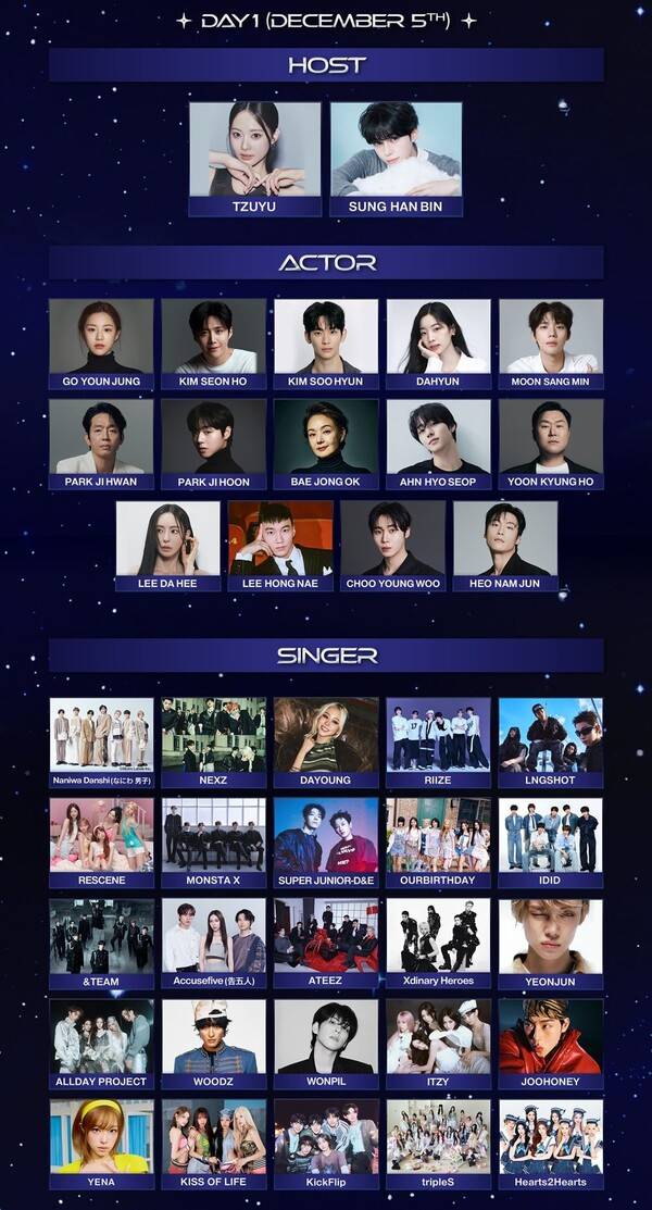 'Asia Artist Awards 2026' 12월 5일 출연진 라인업 / 사진=AAA 조직위원회