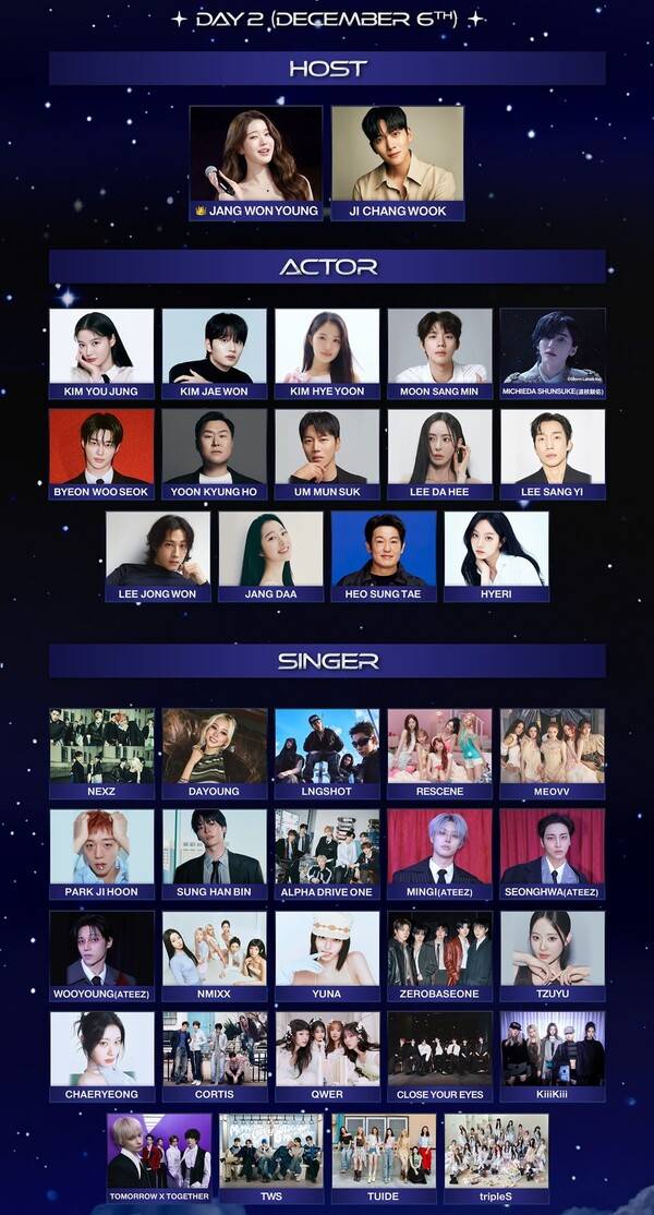 'Asia Artist Awards 2026' 12월 6일 출연진 라인업 / 사진=AAA 조직위원회