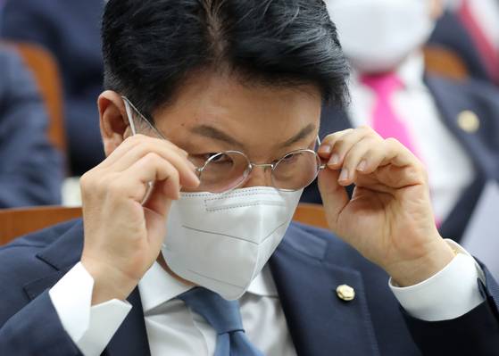 2022년 12월의 장제원 의원. 국회 상임위원장 후보자 선출 의원총회장에서의 모습이다. 뉴스1
