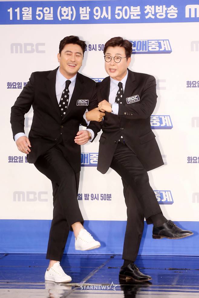 방송인 안정환, 김성주. 2019냔  사진=스타뉴스