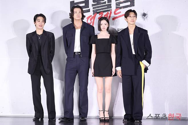 영화 '부활남:더 레드' 제작보고회에 참석한 배우 구교환, 신승호, 김시아, 강기영. 2026.8.27 ⓒ이혜영 기자 lhy@hankooki.com