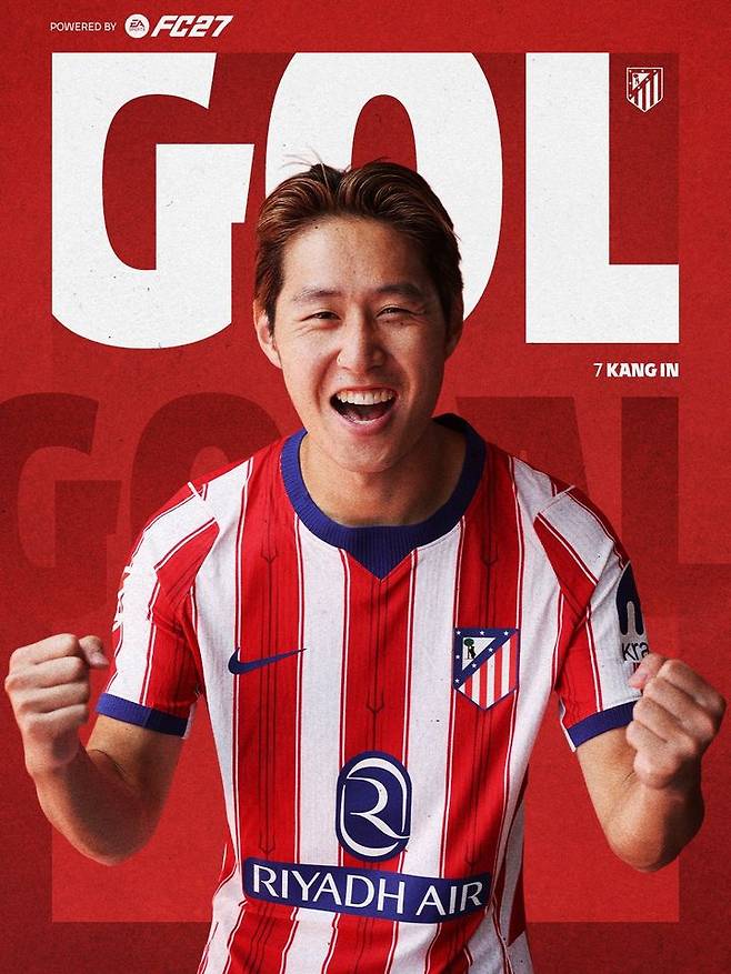 [서울=뉴시스] 스페인 프로축구 프리메라리가 아틀레티코 마드리드(AT마드리드)의 이강인. (사진=AT마드리드 SNS 캡처) 2026.09.17. photo@newsis.com