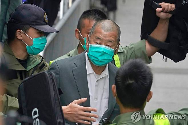 홍콩 반중언론인 지미 라이  [AP=연합뉴스 자료사진]
