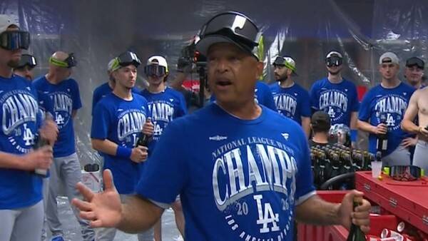 지구 우승을 확정한 다저스(사진=MLB.com)