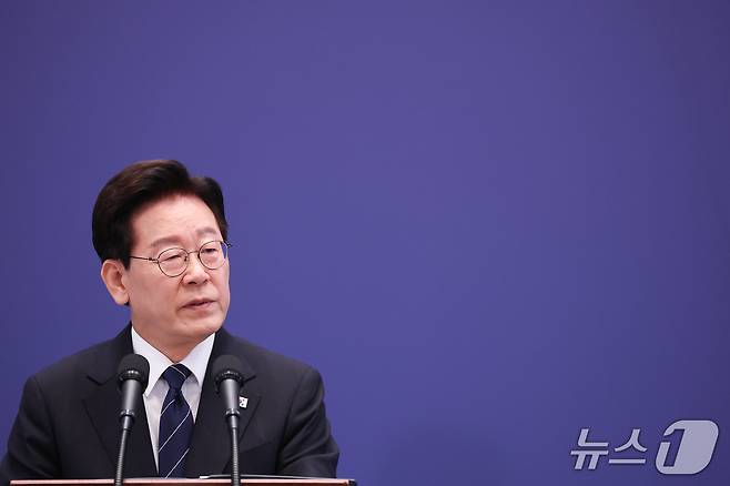 이재명 대통령이 18일 청와대 영빈관에서 열린 현안 기자회견에서 발언하고 있다. (청와대통신사진기자단) 2026.9.18 ⓒ 뉴스1 허경 기자