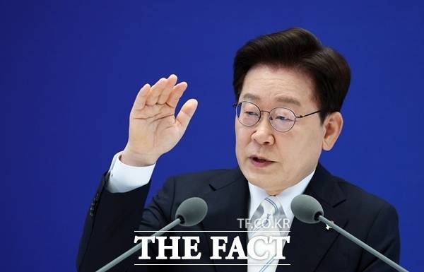이재명 대통령 기자회견 현장