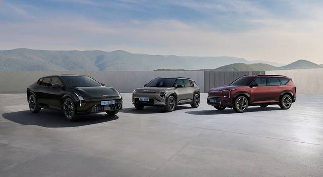 기아 전기차 라인업. 왼쪽부터 EV4, EV3, EV5. 기아 제공