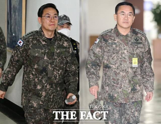 내란 중요임무 종사 혐의로 재판에 넘겨진 12·3 비상계엄 당시 군 지휘부가 1심에서 모두 중형을 선고받았다. 이진우 전 수도방위사령관과 여인형 전국군방첨사령관. /더팩트 DB