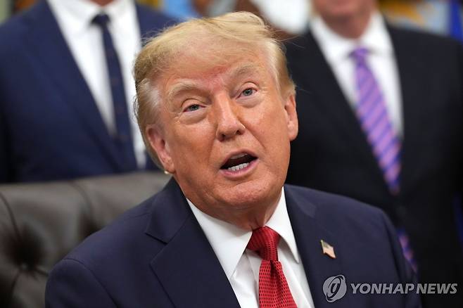 트럼프 대통령 [AP=연합뉴스. 재판매 및 DB 금지]