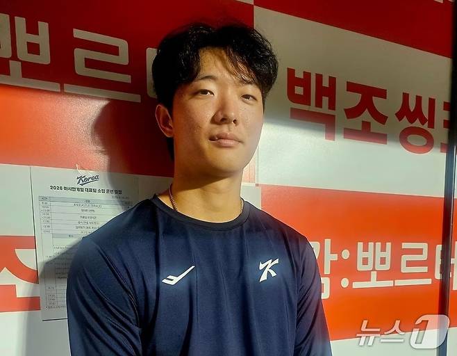 야구대표팀 투수 최민석. ⓒ News1 권혁준 기자