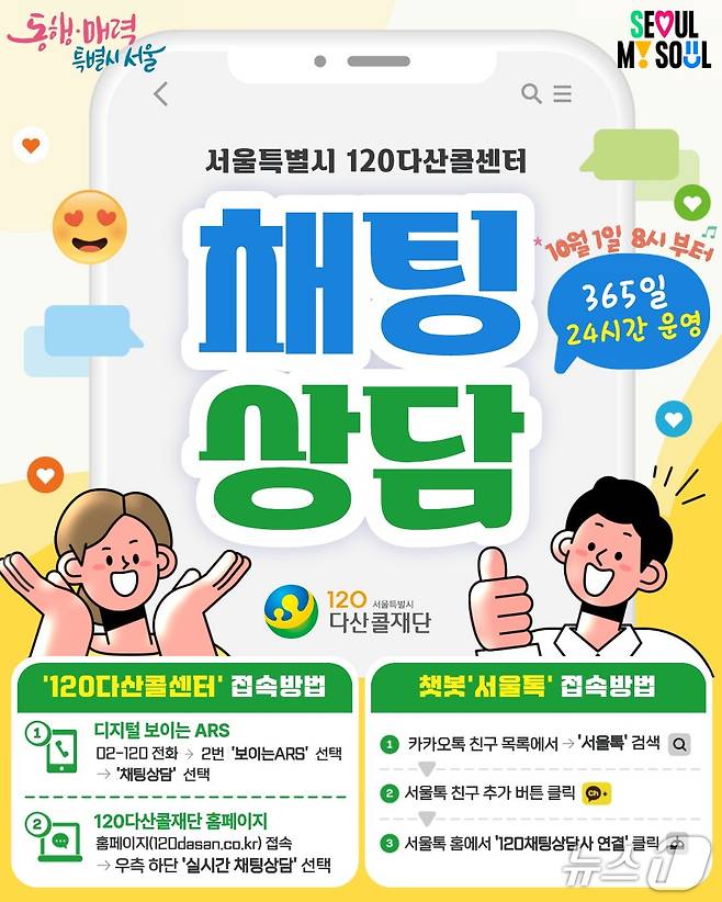 채팅 상담.(서울시 제공)