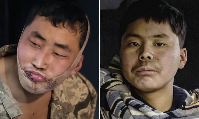 볼로디미르 젤렌스키 우크라이나 대통령이 텔레그램을 통해 공개한 생포 북한군 병사들의 모습.&nbsp;젤렌스키 엑스 캡처