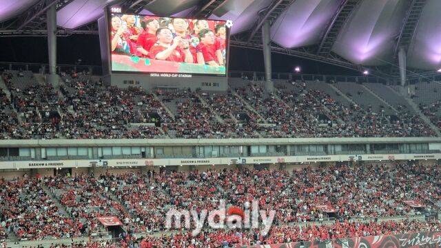 대한민국 축구대표팀과 우루과이의 9-10월 A매치 친선경기가 열리는 서울월드컵경기장./서울월드컵경기장=노찬혁 기자