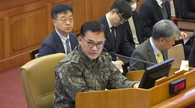 여인형 전 방첩사령관.&nbsp; &nbsp;