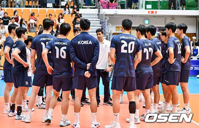 한국 남자배구 대표팀. /OSEN DB