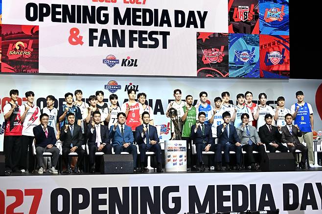 KBL 리그 개막 미디어데이. 사진제공=KBL