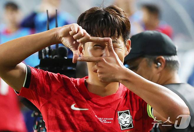 축구대표팀 손흥민. ⓒ 뉴스1 김영운 기자