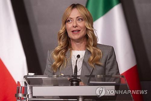 조르자 멜로니 이탈리아 총리 [AFP 연합뉴스 자료사진. 재판매 및 DB 금지]