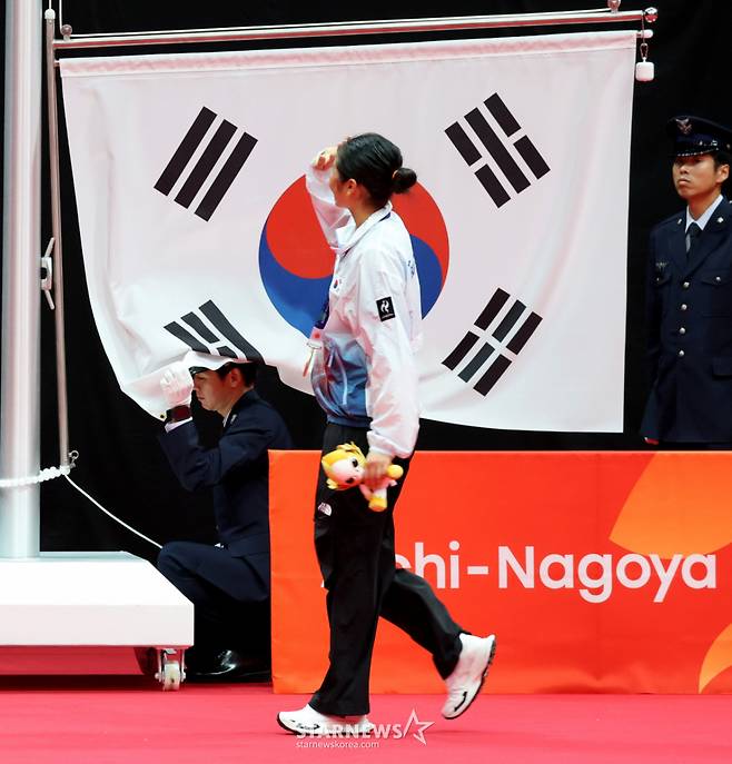 안세영이 29 일 일본 이치노미야 시립체육관에서 열린 2026 아이치·나고야 아시안게임 배드민턴 여자단식 결승전에서 일본 야마구치 아카네를 2-0으로 셧아웃시키고 금메달을 차지했다.  2026.09.29. /사진=강영조 cameratalks@