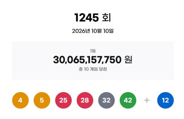 동행복권 홈페이지 캡처.