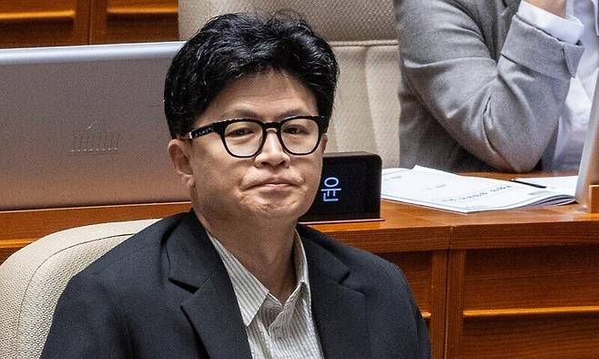 한동훈 무소속 의원이 지난 1일 국회에서 열린 국회 본회의에 참석해 있다. 연합뉴스