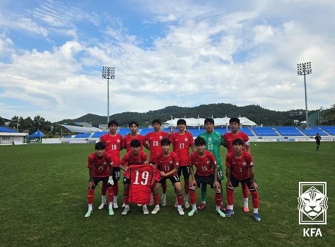 한국 U14 축구대표팀(대한축구협회 제공. 재판매 및 DB 금지))
