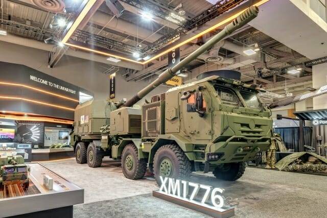 한화에어로스페이스가 미국 워싱턴DC에서 열린 미국 육군협회 연례 전시회 ‘AUSA 2026’에서 'XM1776'를 공개했다. (사진=한화에어로스페이스)