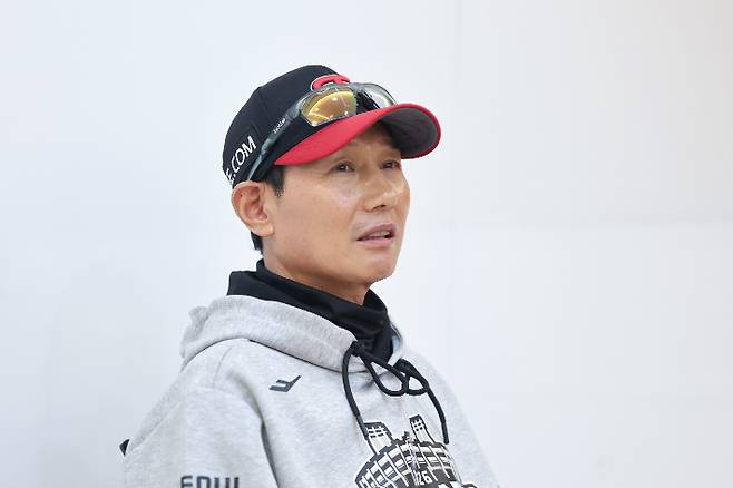 WC 1차전, 인터뷰하는 LG 염경엽 감독. 연합뉴스