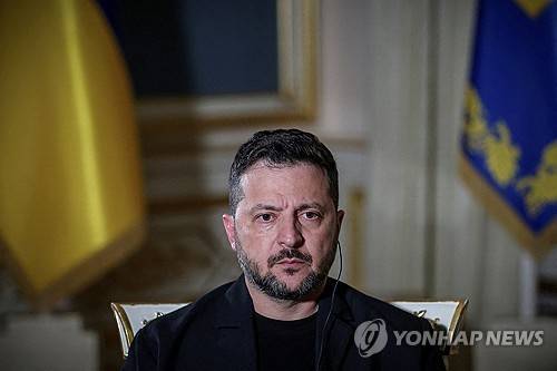 볼로디미르 젤렌스키 우크라이나 대통령 [로이터 연합뉴스. 재판매 및 DB 금지]